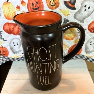 Rae Dunn Ghost Hunting Fuel Black and Orange Mug